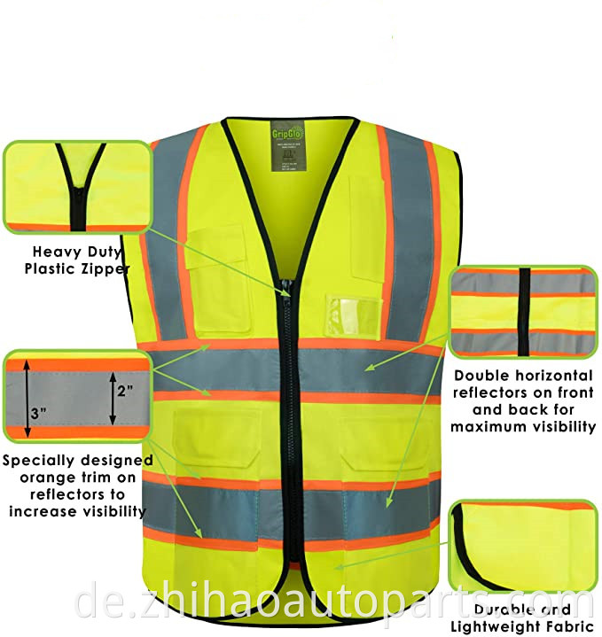 High Visibility Safety Vest Customized